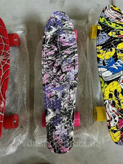 Пенні борд скейтборд Penny Board Fish Skateboards 22" ABEC-7 з колесами, що світяться | Зображення 9