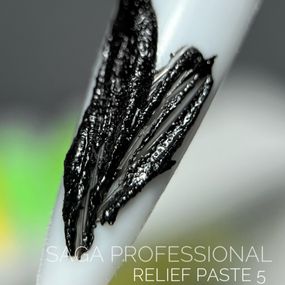 Гель для дизайну SAGA Relief Past 05 (чорна) 5мл