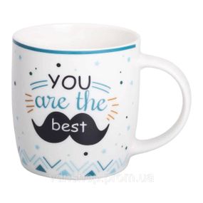 Чашка фарфоровая с надписями 450 (мл) You are the best RX-N240278YB
