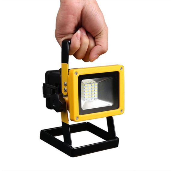 Прожектор переносной на аккумуляторе D15 / Кемпинговый аккумуляторный фонарь / LED лампа с ручкой | Зображення 2