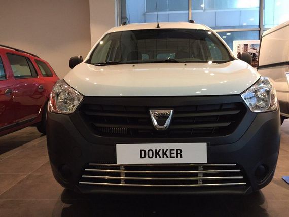 Решетка в бампер (нерж) для Renault Dokker 2013↗ гг. | Зображення 9