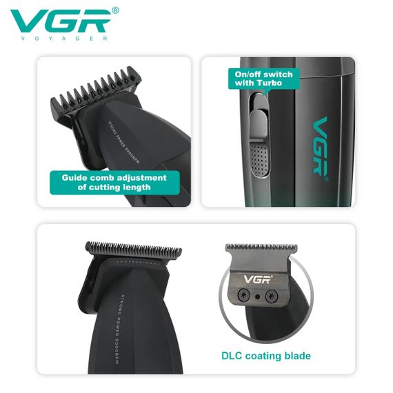 Машинка для стрижки VGR V-003 BLUE XPRO (43963-V-003_1240) | Зображення 4