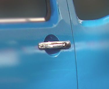 Накладка на ручки (4 шт, нерж) З чіпом, OmsaLine - Італійська нержвейка для Nissan Navara 2006-2015 рр | Зображення 1