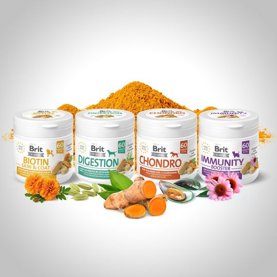 Вітаміни Brit Vitamins Biotin Skin & Coat Care для собак для шкіри та шерсті 60 таблеток | Зображення 3