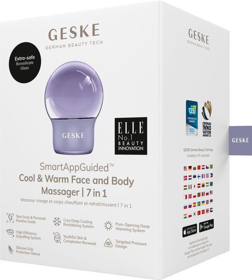 Масажер для обличчя і тіла GESKE Cool&Warm Face and Body Massager 7в1 starlight, Фіолетовий | Зображення 7