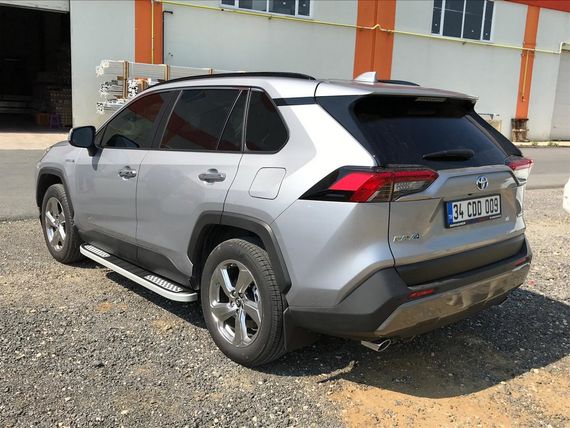 Боковые пороги Tayga V2 (2 шт., алюминий) для Toyota Rav 4 2019-2024 | Зображення 6