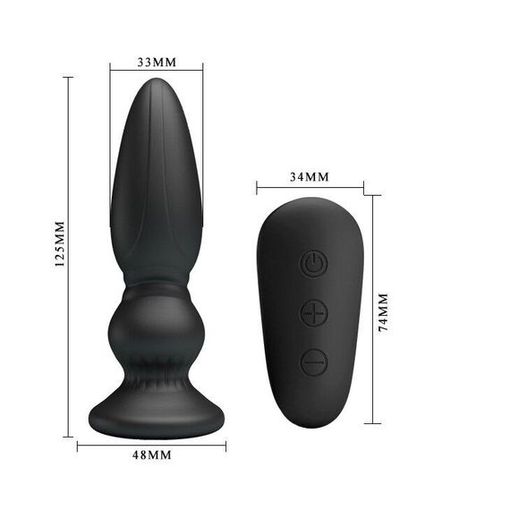 Анальний стимулятор з вібрацією і пультом ДУ-MR PLAY Super Power, BI - 040086W-MR Sex Aura | Зображення 6