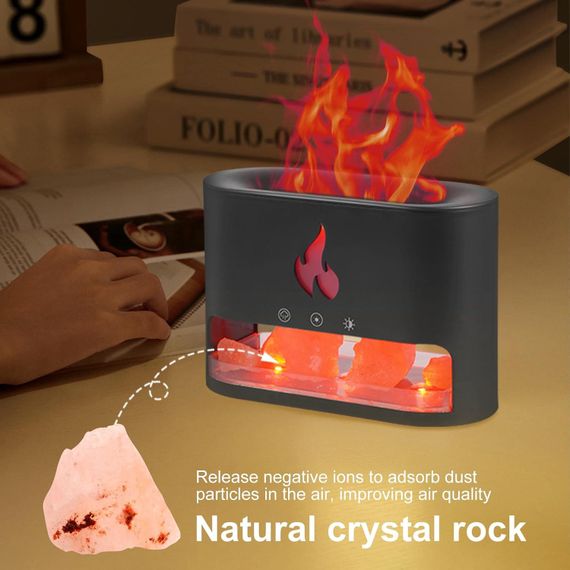 Многофункциональная лампа-аромадиффузор Docsal Flame с LED-подсветкой ∙ Лампа-увлажнитель воздуха Docsal Flame 3в1 | Зображення 4