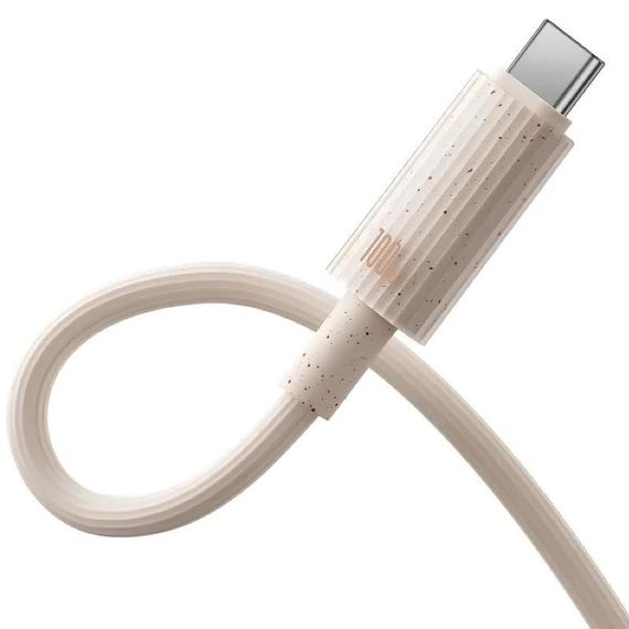 Дата кабель Baseus Habitat Series Fast Charging USB to Type-C 100W (2m) (P1036020) Wheat Pink | Зображення 1