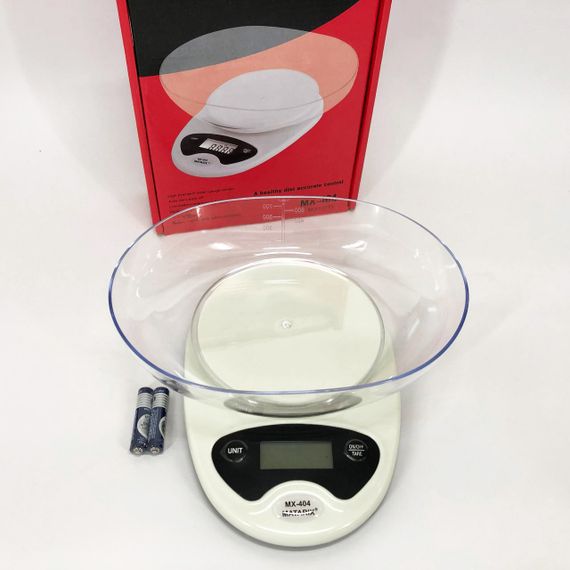 Ваги кухонні Matarix MX-404 Електронні З Чашею Кухонні до 7 кг Кухонні ваги для зважування продуктів | Зображення 9