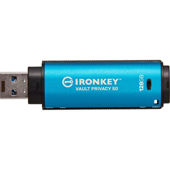 USB флеш накопичувач Kingston 128GB IronKey Vault Privacy 50 Blue USB 3.2 (IKVP50/128GB) | Зображення 3