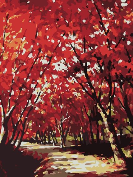 Картіна  по  номерам.  art  craft "подих осені" 40 * 50 см 10508-ac