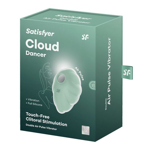 Вакуумний стимулятор з вібрацією Satisfyer Cloud Dancer Mint | Зображення 5