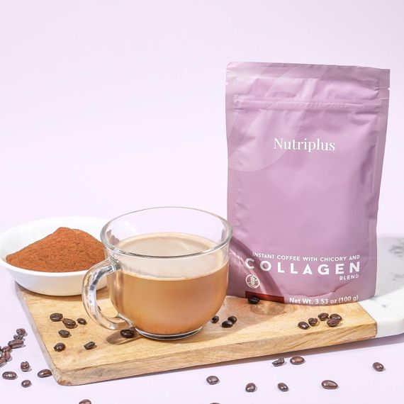 Кава з цикорієм та колагеном Farmasi  Nutriplus Nutricoffee 100 г | Зображення 8