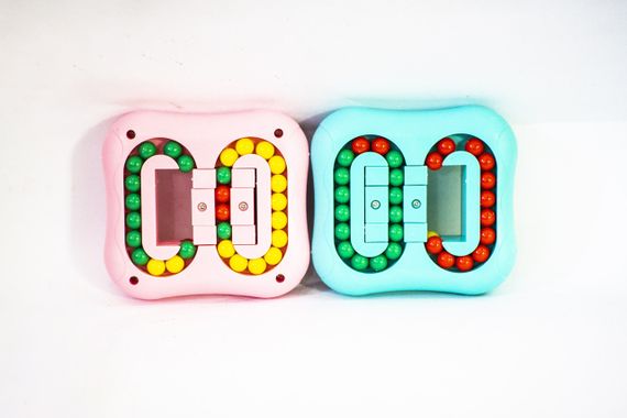 Головоломка антистресс для детей IQ Ball Puzzle Ball Rotating Magic Spin Bean Cube | Зображення 7
