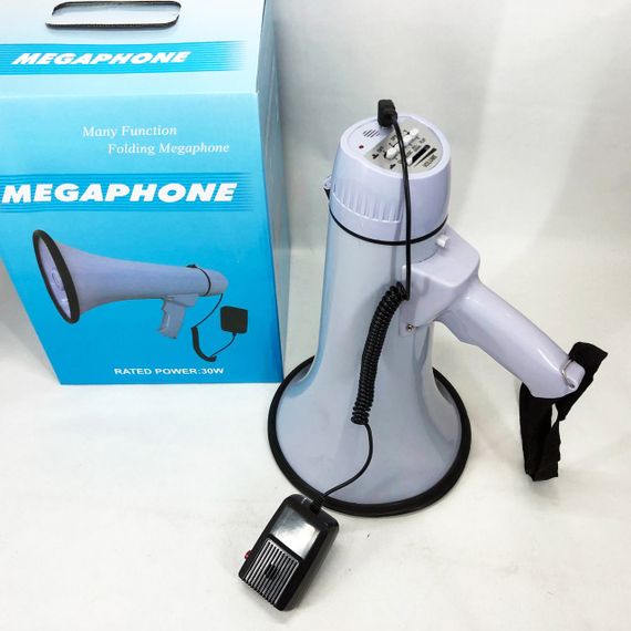 Потужний гучномовець MEGAPHONE, Мегафон гучномовець переносний з регулюванням гучності QU-92 | Зображення 4