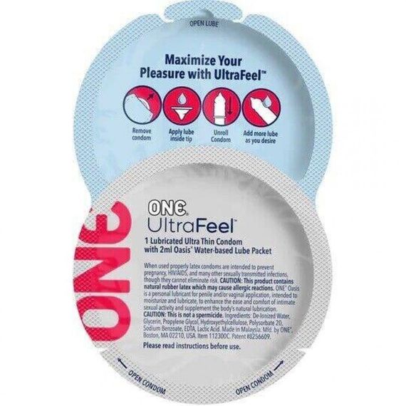 Набор латексных ультратонких презервативов One ULTRA Feel (цена за 5 шт.) sexstyle | Зображення 1