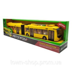 Троллейбус игрушечный 7991ABCD свет, звук (Желтый)