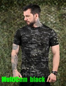 ХЛОПКОВА футболка тактична PATRIOT MultiCam black ДЛ6383
