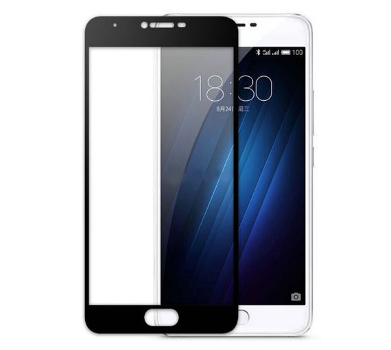 Full Cover защитное стекло для Meizu U10 - Black