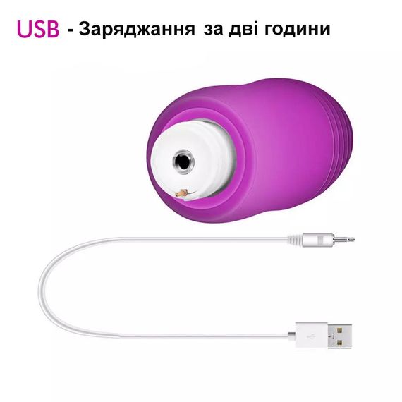 Вібротренажер (Віброяйце) із зарядкою та радіокеруванням (фіолетовий колір) | Зображення 8
