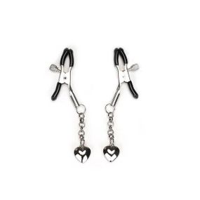 Зажимы для сосков Liebe Seele Solid Heart Nipple Clamps Silver Sex Aura