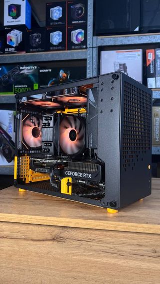 Збірка під замовлення: ігровий ПК Jonsbo Z20 Black/Orange Tower / AMD Ryzen 7 7700 (8 (16) ядер по 3.8 - 5.3 GHz) / 32 GB DDR5 / 1000 GB SSD M.2 / nVidia GeForce RTX 5070, 12 GB GDDR7, 192-bit / 750W | Зображення 6