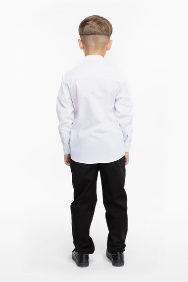 Сорочка однотонна для хлопчика Pitiki 1225 128 см Білий (2000989799962D)(SC) shop (2000989799962) | Зображення 4