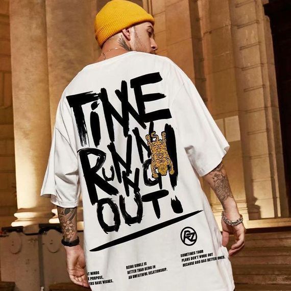 Футболка чоловіча з принтом повсякденна L Білий