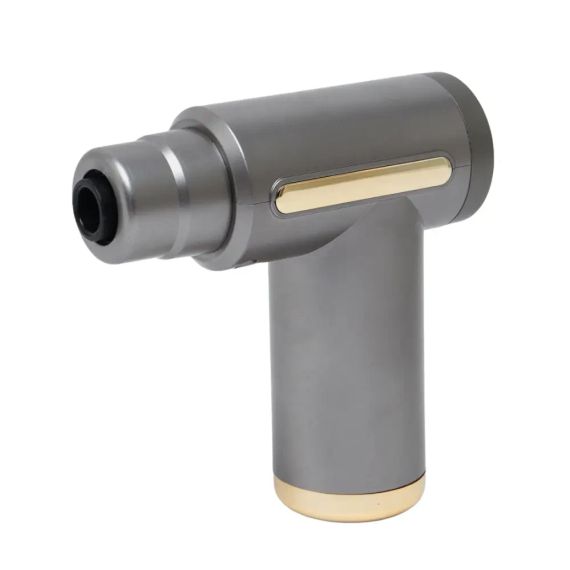 Массажер мышечный ручной Massage Gun Аккумуляторный перкуссионный Массажный 4 насадки для рук ног шеи | Зображення 5