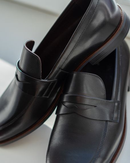 Кожаные Бордовые лоферы выбирай сейчас 44 размер | Зображення 1