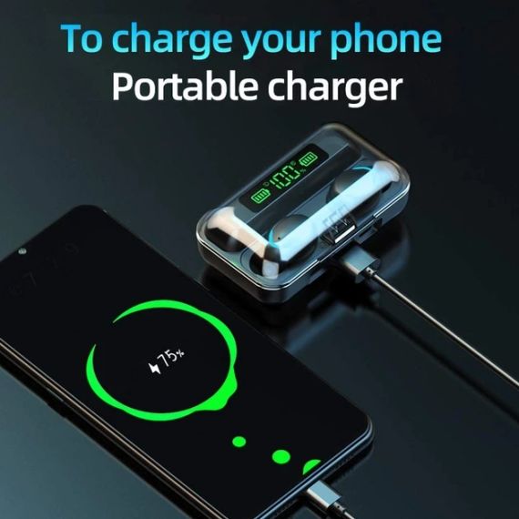 Беспроводные сенсорные наушники со встроенным Power Bank TWS F9-5 | Зображення 2