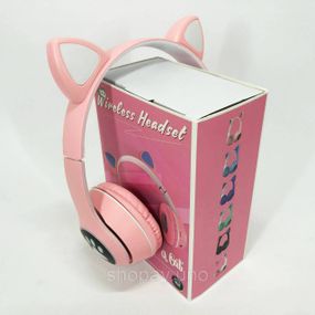 Дитячі bluetooth навушники Cat VZV 23M, Навушники-котячі з підсвічуванням і Bluetooth OG-89