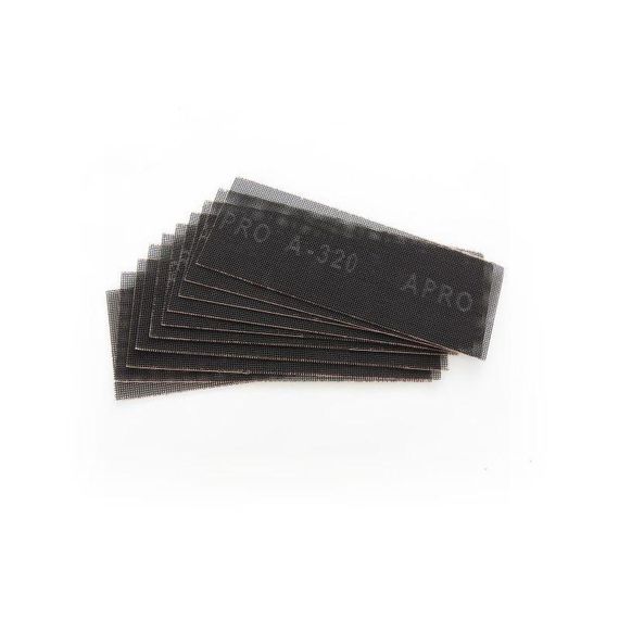 Сетка абразивная APRO P320 105*280мм электрокорунд (10шт) | Зображення 1