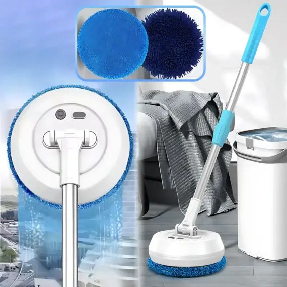 Беспроводная аккумуляторная швабра с двумя насадками Wireless Cleaner AA102 /Аккумуляторная швабра для дома