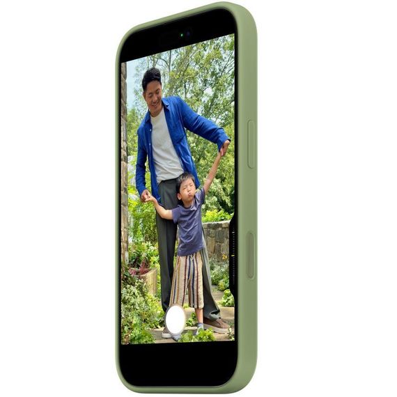 Чохол Silicone case (AAA) with Magsafe and Animation для Apple iPhone 17 Pro (6.3") Light Moss | Зображення 1