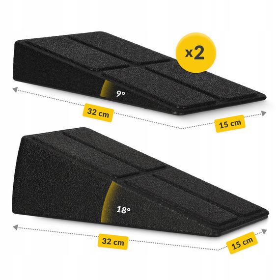 Клин-платформа 4FIZJO Slant Board 3 рівні для присідань та розтяжки Black (P-5905973400312) | Зображення 6