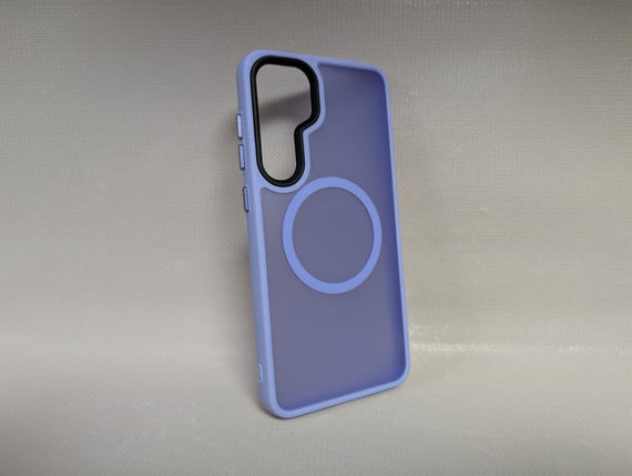 Чохол для Samsung Galaxy S25 Plus / Самсунг Гелаксі С25 Плюс, WAVE, матовий, soft-touch, MagSafe, бузковий