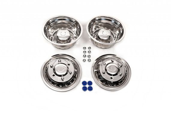 Колпаки из нержавейки Эксклюзив V1 (2 катковые, 4 шт) 2006-2013 для Mercedes Sprinter | Зображення 6