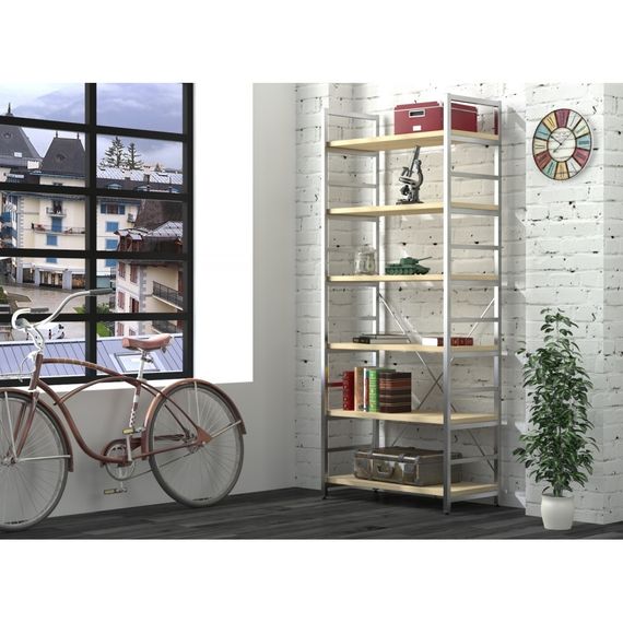 Стеллаж офисный Loft Design L-190 new дуб борас | Зображення 1