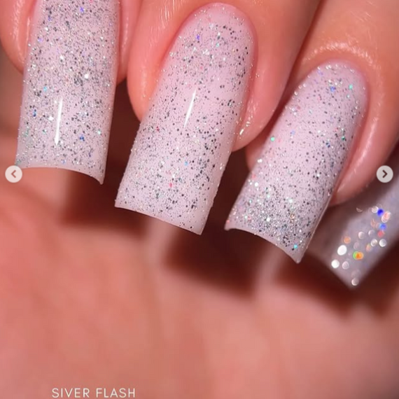 Светоотражающий топ Valeri Silver Flash Top без липкого слоя 6мл | Зображення 1