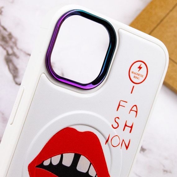 TPU+PC чохол Funny pictures with MagSafe для Apple iPhone 13 (6.1") | Зображення 3