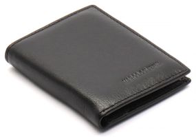 Чорне маленьке портмоне на магніті з затискачем MARCO COVERNA MC-1011