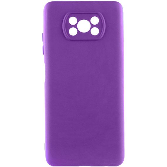 Чохол накладка Silicone Cover Lakshmi Full Camera (A) для Xiaomi Poco X3 NFC / Poco X3 Pro, Фіолетовий / Purple