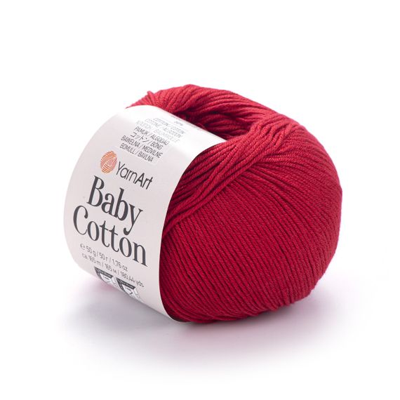Пряжа YarnArt Baby Cotton No 427 (Ярнарт Бебі Коттон) 50 г / 165 м напівбавовна для дитячих речей та іграшок амігурумі