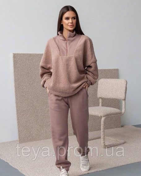 Спортивний костюм для жінок колір бежевий розміри S, M, L, XL FI_009404