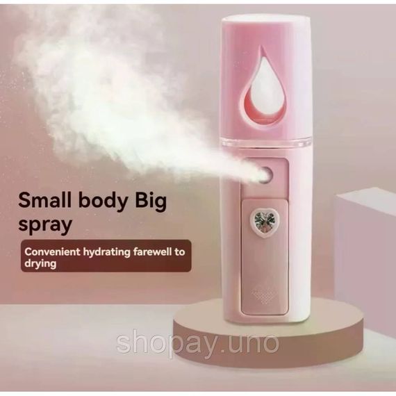 Портативный увлажнитель для лица Nano Mist Soraver AND MSK-3445 розовый | Зображення 1