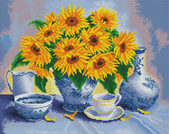 Алмазна мозаїка Соняхи 40х50 см ColorArt  SP054