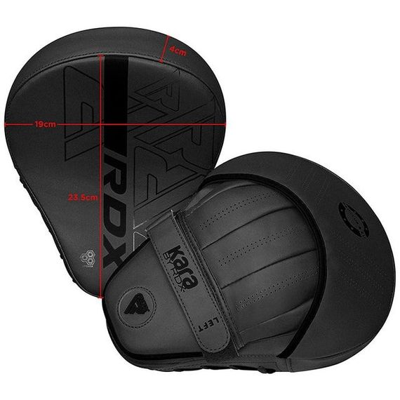 Лапи боксерські RDX F6 KARA Matte Black | Зображення 1
