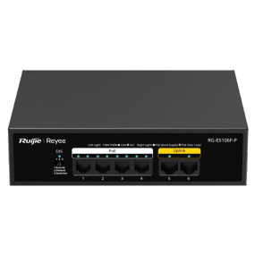 Ruijie Reyee RG-ES106F-P PoE Комутатор 6 портів некерований